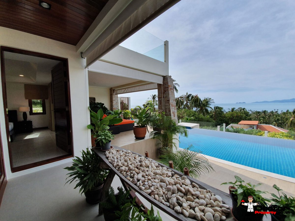4 Bedroom Pool Villa with Seaview - Bang Por, Koh Samui - For Sale